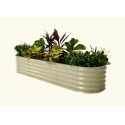 17-Inch Metal Modular Raised Bed 9-In-1 In Pearl White