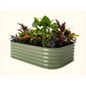 17-Inch Metal Modular Raised Bed 6-In-1 In Olive Green