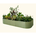 17-Inch Metal Modular Raised Bed 10-In-1 In Olive Green