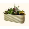32-Inch Metal Modular Raised Bed 10-In-1 In Extra Tall Pearl White