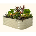 17-Inch Metal Modular Raised Bed 6-In-1 In Pearl White