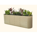 32-Inch Metal Modular Raised Bed 9-In-1 in Extra Tall Pearl White