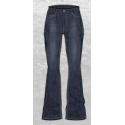 1879 Retro Blue Comfort Fit High Rise Regular Length Flare Women's Jeans, 34 in W