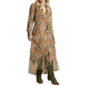 Medium, Multi Paisley, Wrap Maxi Dress