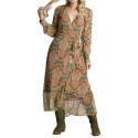Large, Multi Paisley, Wrap Maxi Dress