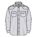 American Paint Collection WG GeoCross GeoCross Button Long Sleeve Men's Shirt, 2XL