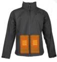 Mens Medium Black 3-Level Heat Soft Shell Jacket