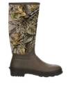 Men Size 13, Brown Camouflage, Rubber Boot,With 5mm Neoprene Upper And Adjustable Strap