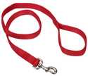 1-Inch X 6-Foot Red Double Ply Nylon Dog Leash