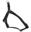 3/4 x 20-30-Inch Adjustable Nylon Dog Harness, Black