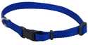 8-12-Inch Adjustable Nylon Dog Collar With Tuff Buckle, Blue