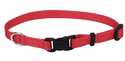 8-12-Inch Adjustable Nylon Dog Collar With Tuff Buckle, Red