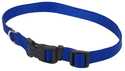 5/8 x 10-14-Inch Adjustable Nylon Dog Collar With Tuff Buckle, Blue