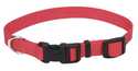 10 In -14 In Adjustable Nylon Dog Collar With Tuff Buckle, Red