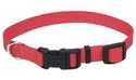 14-20-Inch Adjustable Nylon Dog Collar With Tuff Buckle, Red