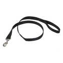 1-Inch X 6-Foot Black Single-Ply Nylon Dog Leash