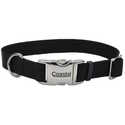 5/8 x 14-Inch Black Adjustable Dog Collar With Metal Buckle