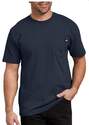 Heavyweight Dark Navy Pocket Short Sleeve Men's T Shirt, LT
