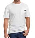 Heavyweight White Pocket Short Sleeve Men's T Shirt, XL