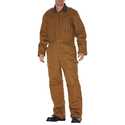 Men's Large Brown Duck Insulated Double Knee Coverall