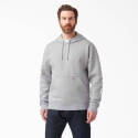 Heather Gray Logo Drawcord Long Sleeve Men's Hoodie, L