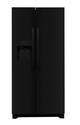 22.1 Cu. Ft. Black Standard Depth Side-By-Side Refrigerator