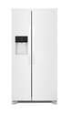 25.6 Cu. Ft. White Standard-Depth Side-By-Side Refrigerator