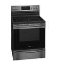 30-Inch Black Stainless Steel Freestanding Electric Range With Air Fry