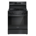 30-Inch Electric Range Oven With Steam Clean Rad In Black