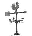 24-Inch Black Rooster Weathervane