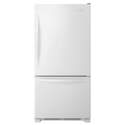 22 Cu. Ft. White Bottom-Freezer Refrigerator With Spillguard Glass Shelves