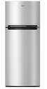 18-Cu. Ft. Stainless Steel Top Freezer Refrigerator Compatible With The Ez Connect Icemaker Kit