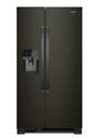 25-Cu. Ft. Black Stainless Steel Side-By-Side Refrigerator