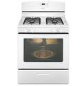 30-Inch White Gas Range With Easy Touch Electronic Controls
