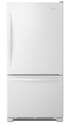 30-Inch White Wide Bottom-Freezer Refrigerator With Spillguard Glass Shelves 