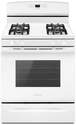 30-Inch White Gas Range With Bake Assist Temps