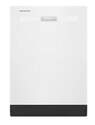 Quiet White Dishwasher With Boost Cycle and Pocket Handle