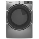 7.4-Cu. Ft. Radiant Silver Smart Front Load Electric Dryer With Wrinkle Shield™ Option