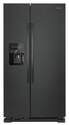 25 Cu. Ft. Black Side-By-Side With External Ice & Water Dispenser Refrigerator