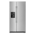 25 Cu. Ft. Stainless Steel Side-By-Side With External Ice & Water Dispenser Refrigerator