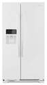 25 Cu. Ft. White Side-By-Side With External Ice & Water Dispenser Refrigerator