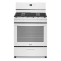 5.1-Cubic Foot Freestanding Gas Range With Broiler Drawer In White