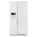 33-inch Side-by-Side Refrigerator with Dual Pad External Ice and Water Dispenser in White