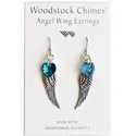 Blue Ziron Angel Wing Earrings