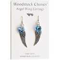 Aquamarine Angel Wing Earrings