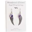 Violet Angel Wing Earrings