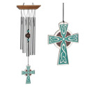 17 X 4-Inch Celtic Chime® Green Cross Chime