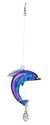 4-Inch Purple Dolphin Glass Fastasy Suncatcher