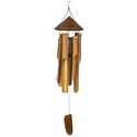 34-Inch Woven Hat Bamboo Wind Chime