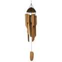 36-Inch Large Half Coconut Bamboo Wind Chime